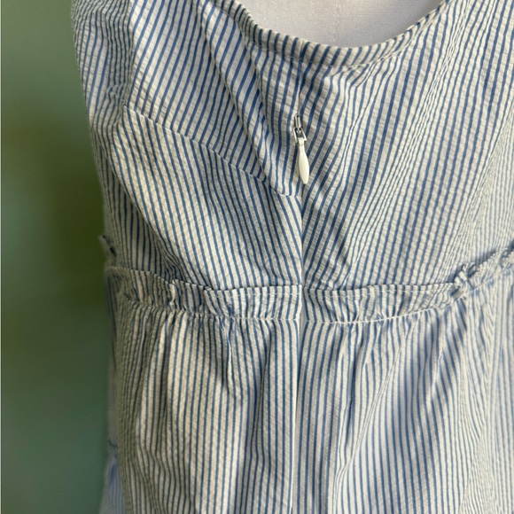 Summer dress seersucker tiered sleeveless sz 6 - Picture 5 of 11